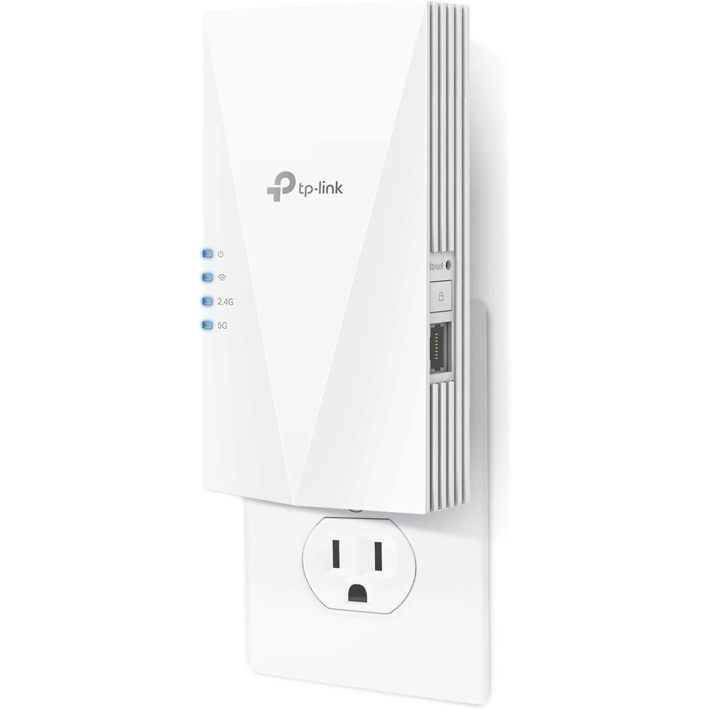 TP-Link AX1500 WiFi 6 Range Extender RE500X White Wall Plug 1500 Ft Dual Band